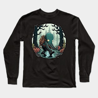 Oscar the Octopus goes hiking Long Sleeve T-Shirt